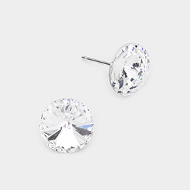 10mm Round Crystal Stud Earrings