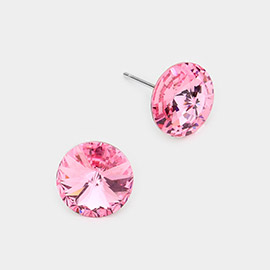 10mm Round Crystal Stud Earrings