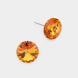 10mm Round Crystal Stud Earrings