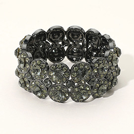 Crystal Rhinestone Stretch Evening Bracelet