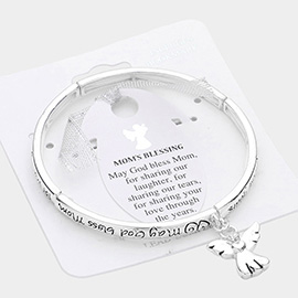 Mom's Blessing Message Stretch Bracelet