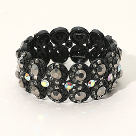 Crystal Rhinestone Stretch Evening Bracelet