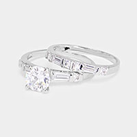 2 PCS - CZ halo rings