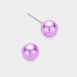 Pearl stud earrings