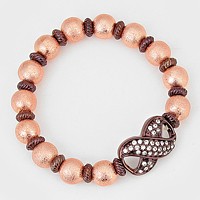 Infinity Beaded Stretch Bracelet