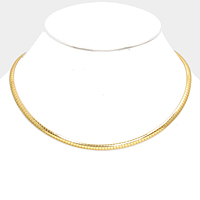 Metal Omega Choker Necklace