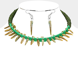 Abstract Collar Necklace