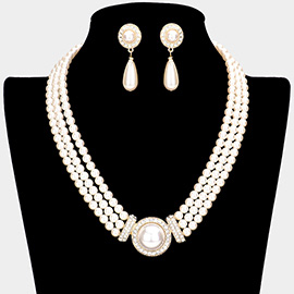 3Row Pearl Necklace