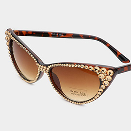 Crystal Cat Eye Sunglasses