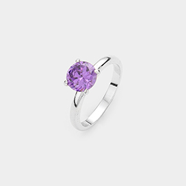 CZ Round Ring
