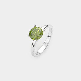 CZ Round Ring