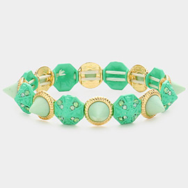 Spike Cone Stretch Bracelet