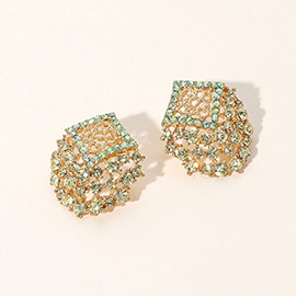 Crystal Embellished Stud Earrings