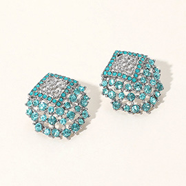 Crystal Embellished Stud Earrings