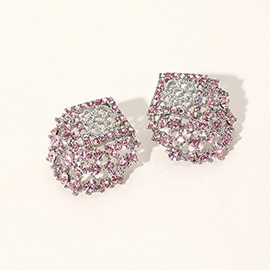 Crystal Embellished Stud Earrings
