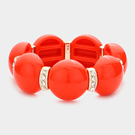 Resin Dome Stretch Bracelet