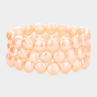 3PCS - Peach Pearl Bracelets
