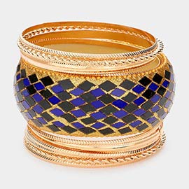 11PCS - Multi Layered Bangle Bracelets