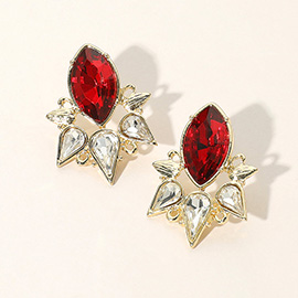 Marquise Crystal Evening Earrings