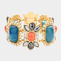 Regal Blossom Stretch Bracelet