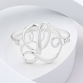 -L- Monogram Curlicue Bracelet