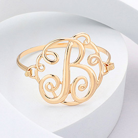-B- Monogram Curlicue Bracelet