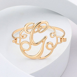 -G- Monogram Curlicue Bracelet