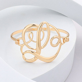 -L- Monogram Curlicue Bracelet