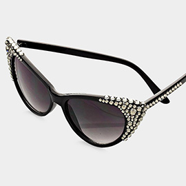 Bubbly Crystal Cat Eye Sunglasses