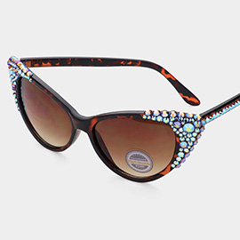 Bubbly Leopard Cat Eye UV Sunglasses