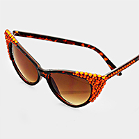 Bubbly Leopard Cat Eye UV Sunglasses