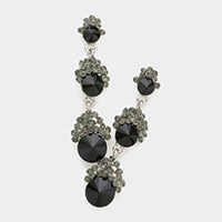 Crystal Cascading Bubble Earrings