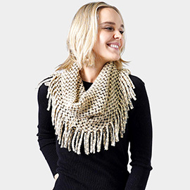 Mini Tube Fringe Scarf