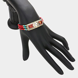 Boho Rectangular Jewel Bracelet