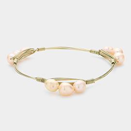 Pearl Flexi-Wire Bracelet