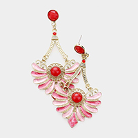 Embellished Resin Halcyon Dangle Earrings