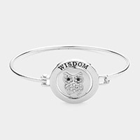 Wisdom is a Gift of God Bangle Bracelet