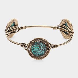 Patina '10' Flexi-Wire Metal Bangle Bracelet