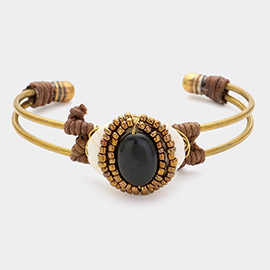 Tribal Semi-Precious Cuff Bracelet