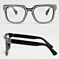 Crystal Embellished Wayfarer Sunglasses