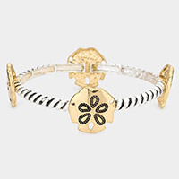 Sand Dollar Stretch Bracelet