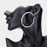 Rhinestone Hoop Earrings