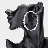 Rhinestone Hoop Earrings