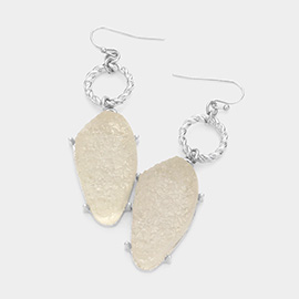 Agate Stone Drop Earrings