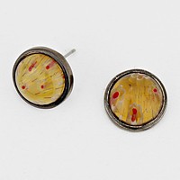 Round Stud Earrings