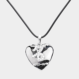 Capricorn - Zodiac Heart Layered Pendant Necklace