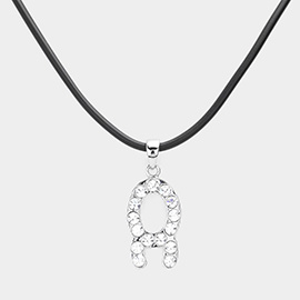 Taurus - Stone Embellished Zodiac Pendant Necklace