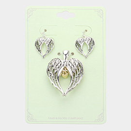 Angel Wings Pendant Set