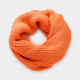 Solid Knit Infinity Scarf