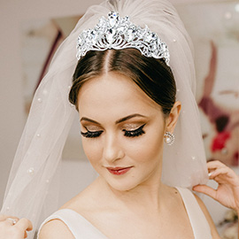 Teardrop Crystal Rhinestone Tiara